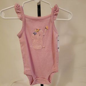 Pink Elephant Onesie, Cotton, 6-Month (Carter's)